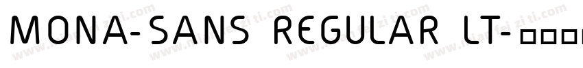 MONA-SANS REGULAR LT字体转换
